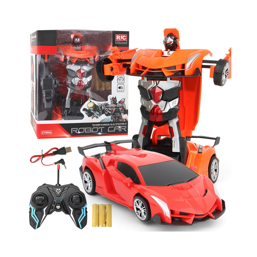 Remote Control Deformation Car Charging RC Car Transformation Robot Electric Car Boy Toy