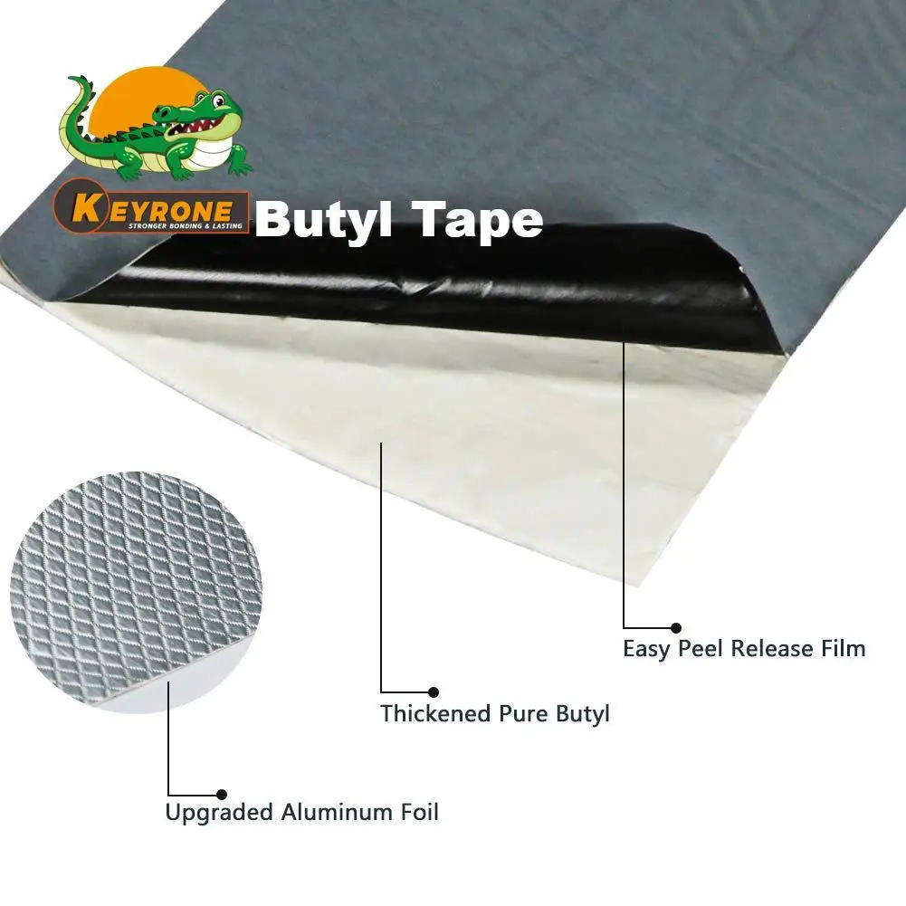70off cheap price Butyl rubber Material waterproof Self Adhesive Tape for repaired with nonwoven surface materials