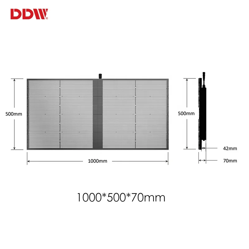 Hanging Installation P3.91 mm Indoor Curtain Led Advertising Video Display  Panel Transparent Led Screen For Shopping Mall