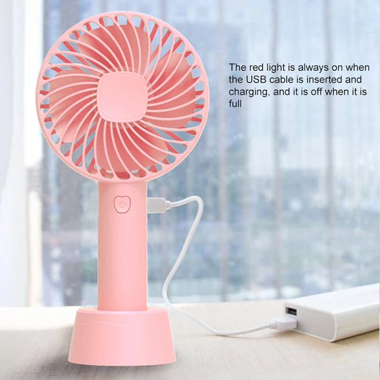 2021 New Design Handy Battery Usb Rechargeable Mini Fan Electric Portable Desktop Fan Pocket Fan