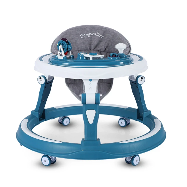 Foldable Baby Walker Height-adjustable With Music and Toys 0-3 Years Old Baby Learning to Walk Baby Walker