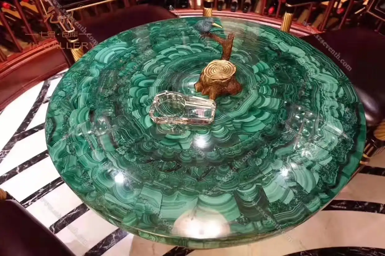 malachite green stone slabs green malachite price for precious stone furniture