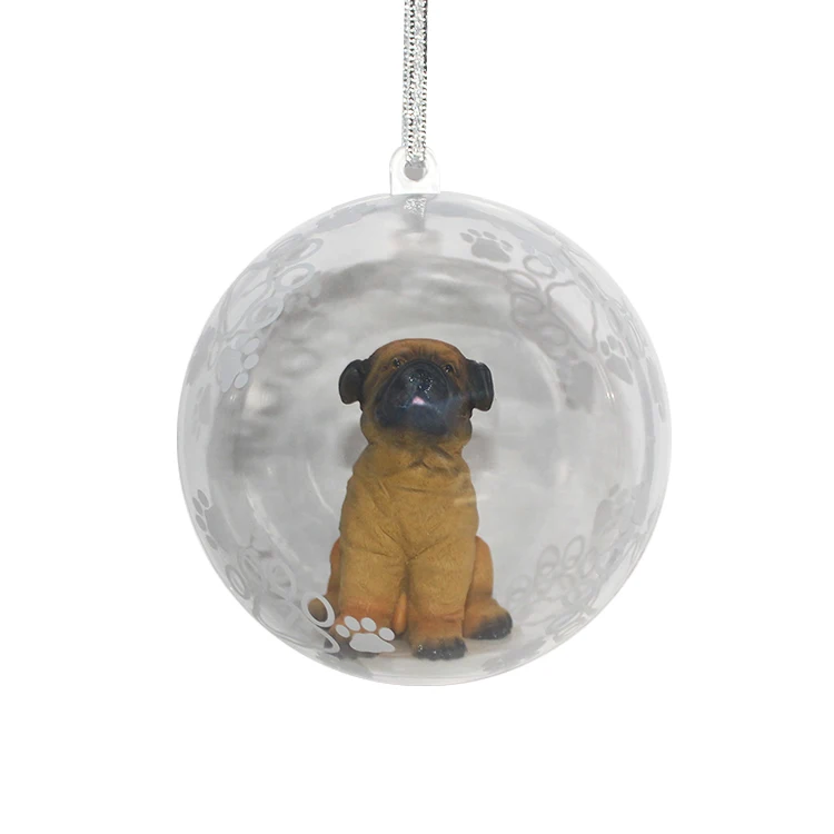 Hot Selling Transparent Plastic Sphere 4.5-8cm Openable Hanging Acrylic Clear Hollow Plastic Sphere Christmas Ornament Balls