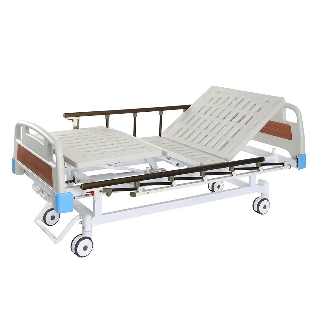 Оптовая продажа с фабрики ручная двухфункциональная кровать для кормления многофункциональная медицинская пожилых людей Больничная пациентов