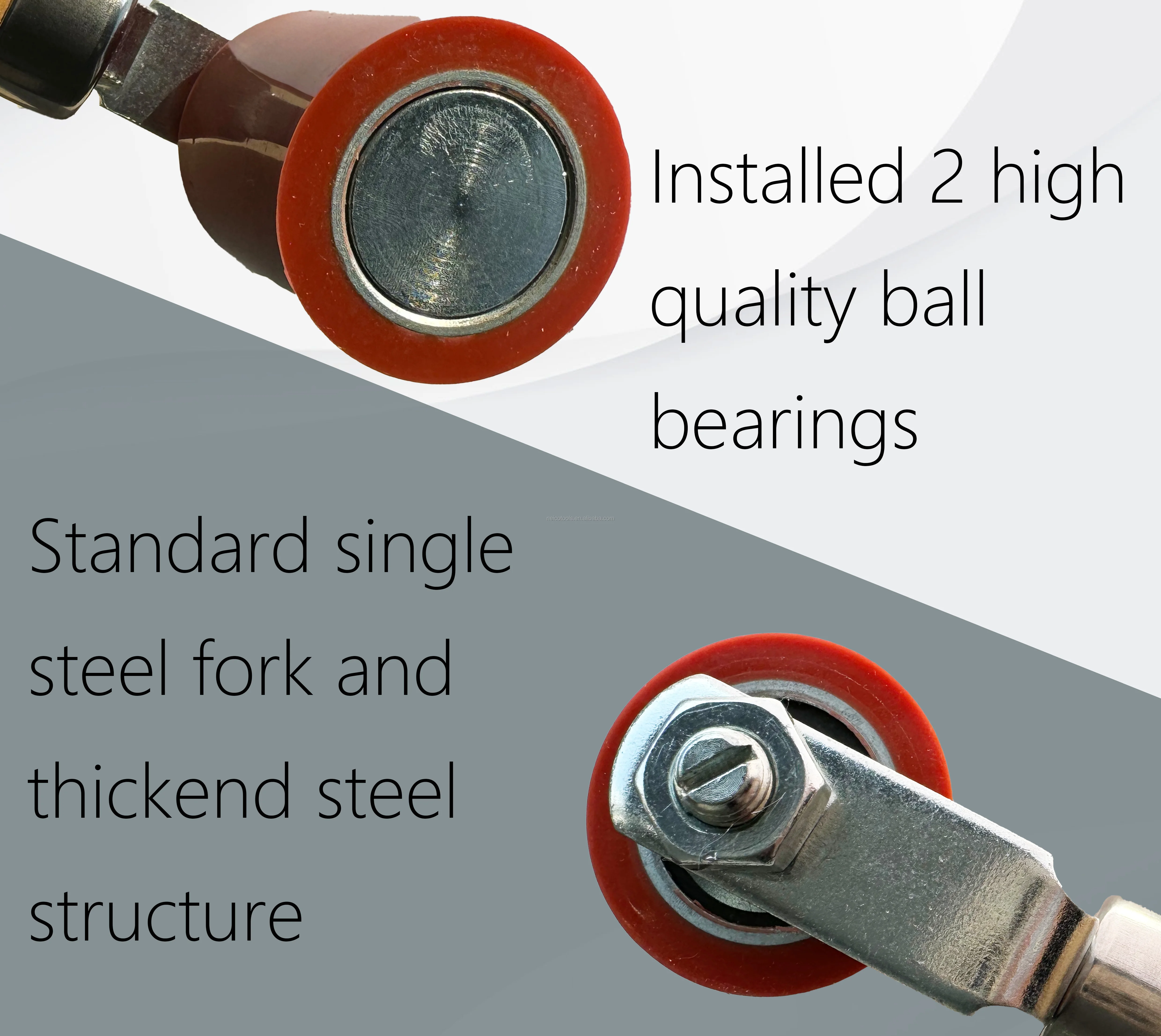 45mm Professional Heavy Duty Silicone Seam Roller for PVC/TPO/EPDM Roofing Vinyl Decking Membrane and Tarpaulin Banner Welding