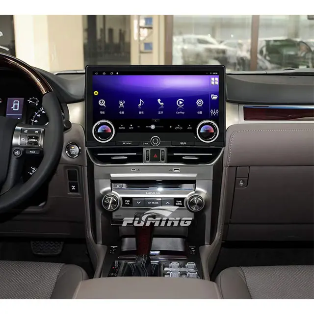 Lexus GX460 interior upgrade gear shift center console modification dashboard large screen installation interior panel