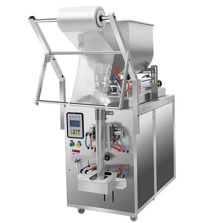 Professional Packaging And Sachet Sealing Food Beverage Honey Equipment Ketchup Liquid Filling Heat Vertical Packing Machine