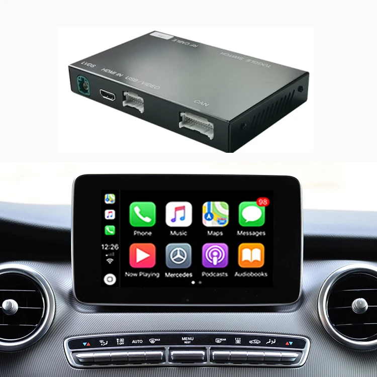 Road Top NTG5.0 Car Multimedia Wireless Carplay Android Auto Module for Mercedes Benz V-Class W447 2014-2018 Vito Viano