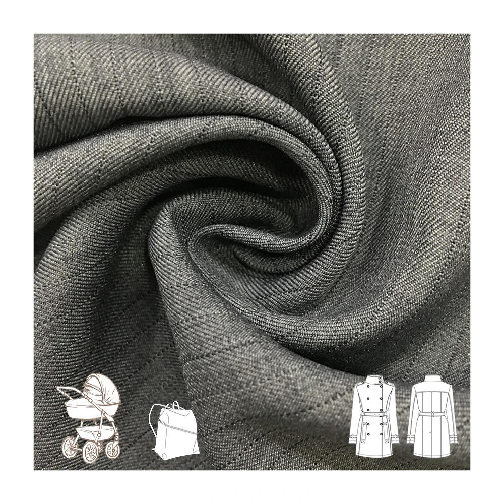 
melange twill vertical stripes gabardine srtoller fabric cloth fabric 