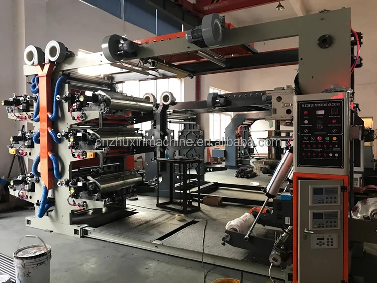 Zhuxin Timing Belt 6 Color Flexographic Printing Machine