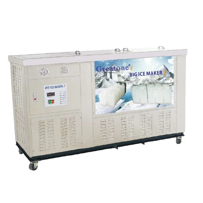 Wholesale New Arrival 1 ton Big Large Commercial Industrial Automatic Ice Block Maker Stainless Steel Making Ice Cube Machine