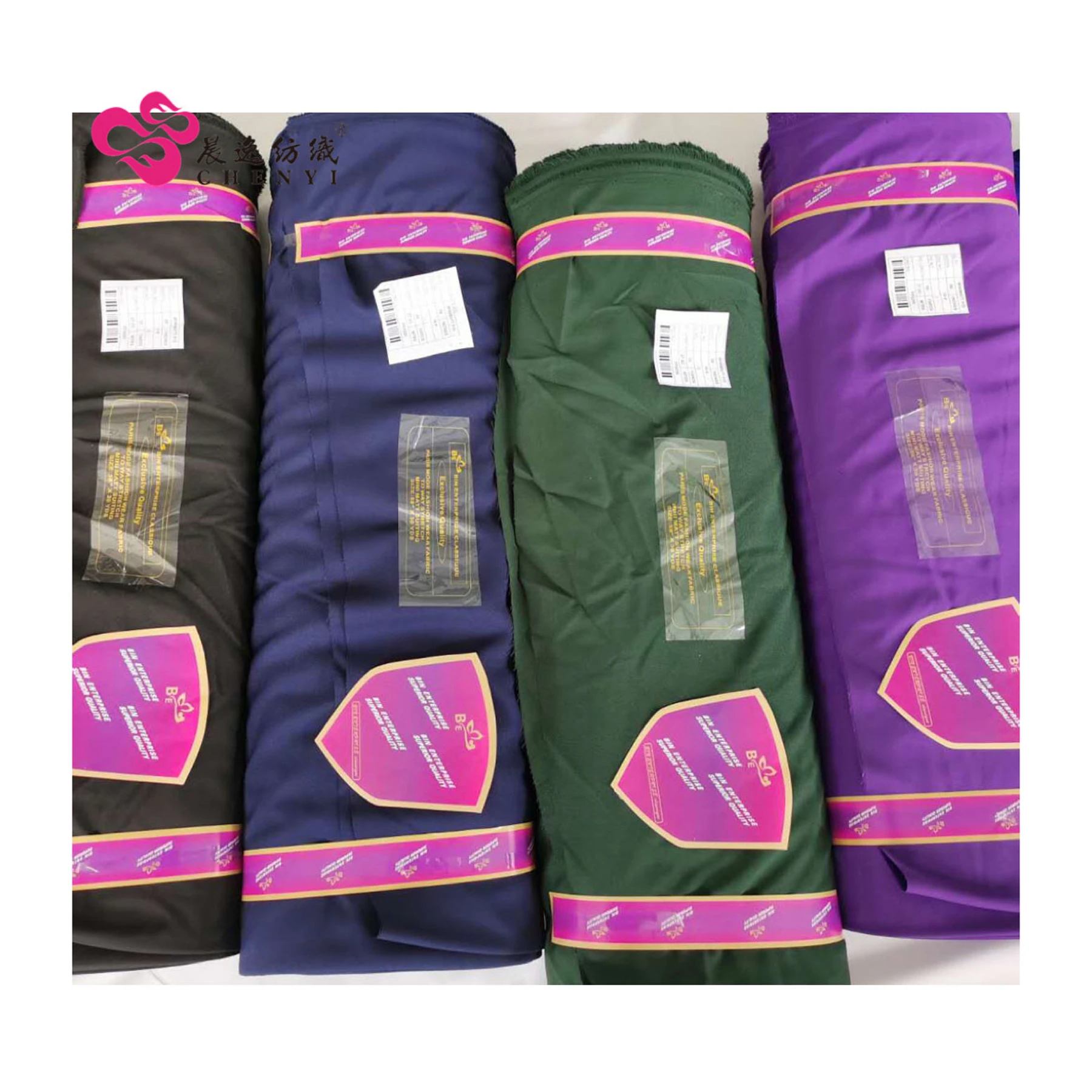 Оптовая продажа 100% полиэфирная окрашенная Минимальная ткань для рабочей одежды 150 г/м2 мини-матовая