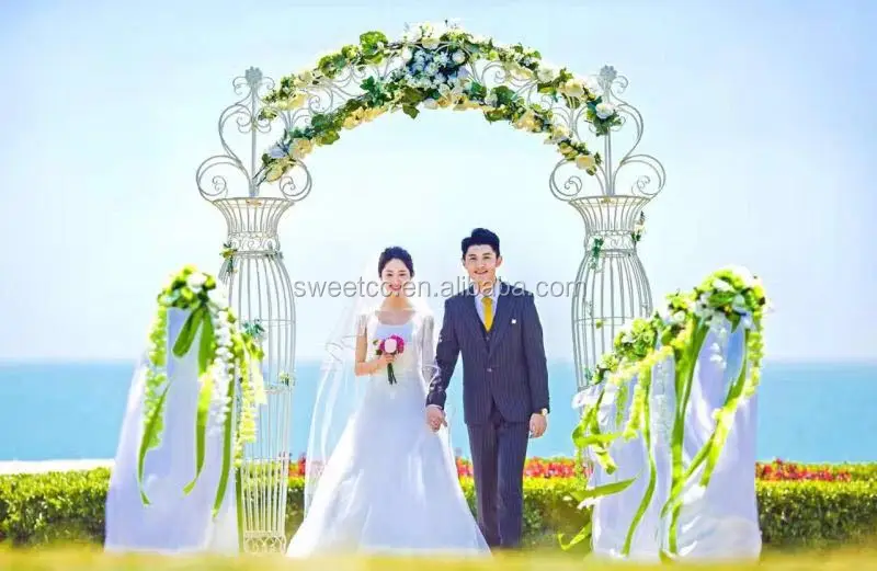 2019 hot sale outdoor gadern arch wedding decoration wedding metal backdrop arch for sale