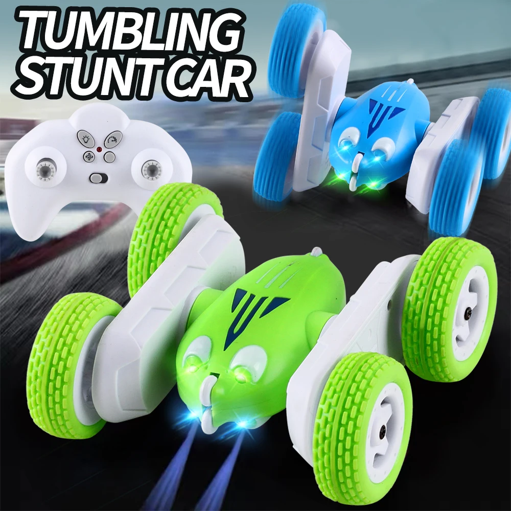 2.4G RC Car Storm Mini Remote Control Drift Stunt Car 360 Degree Rotation Upright Standing Stunt Car Gift Funny Mini Toy