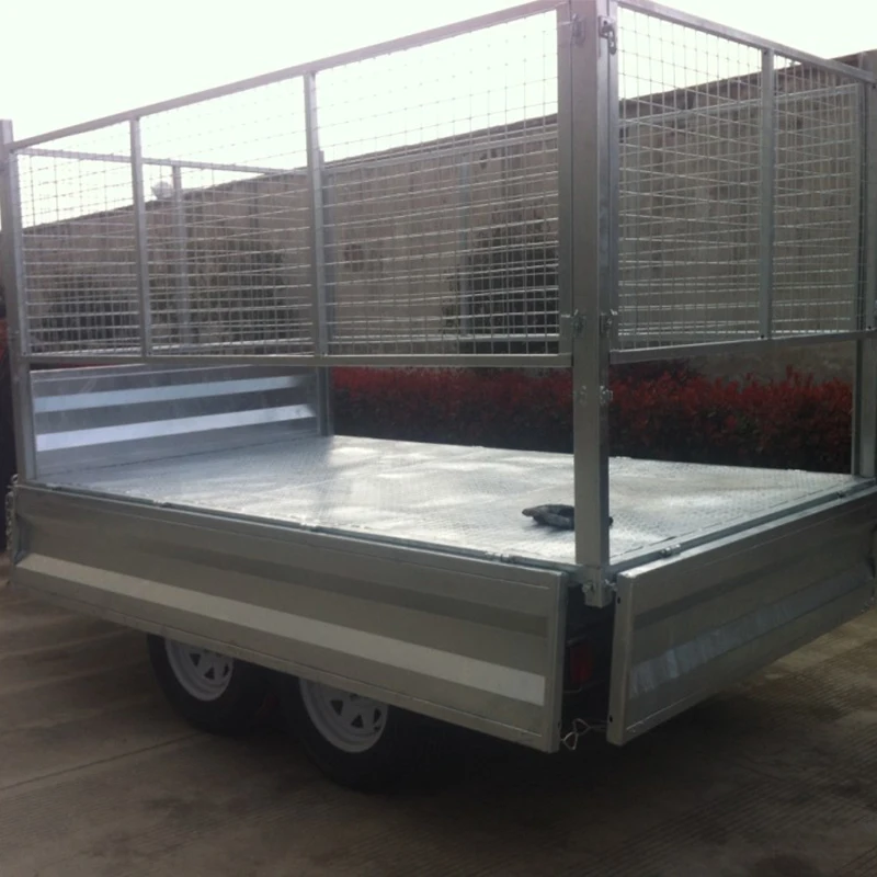 Custom Heavy Duty Hydraulic Tipper Tilt tractor tipper trailer With Brake