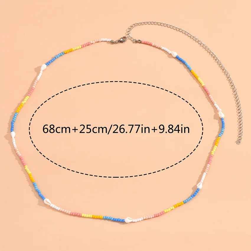 fashion holidays Bohemian Handmade Beaded Waist Chain for Female Ins Resort Beach Body Chain women accessories