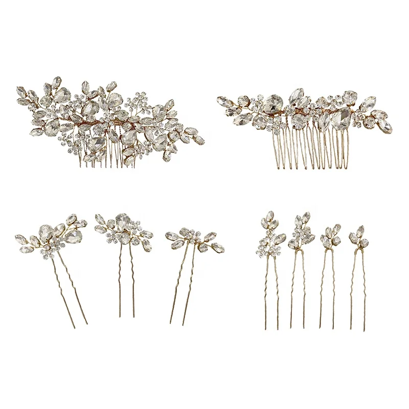 Сверкающие аксессуары для волос ручной работы со стразами