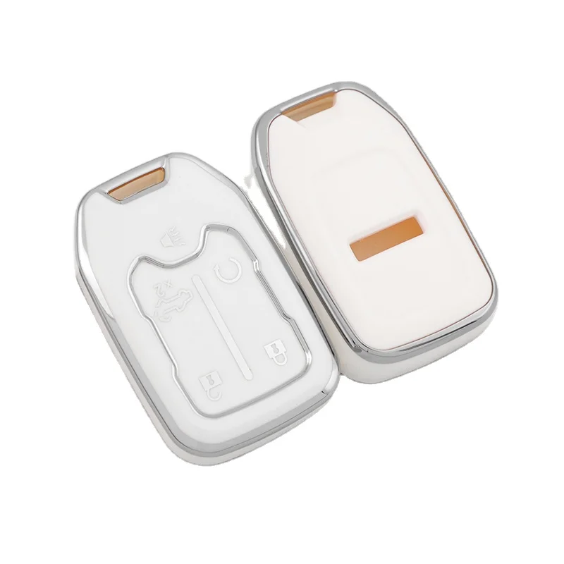 Remote Shell Fob Holder Keychain TPU Key Cover Case for Car Keys for GMC Sierra Terrain Acadia Chevrolet Tahoe 2015
