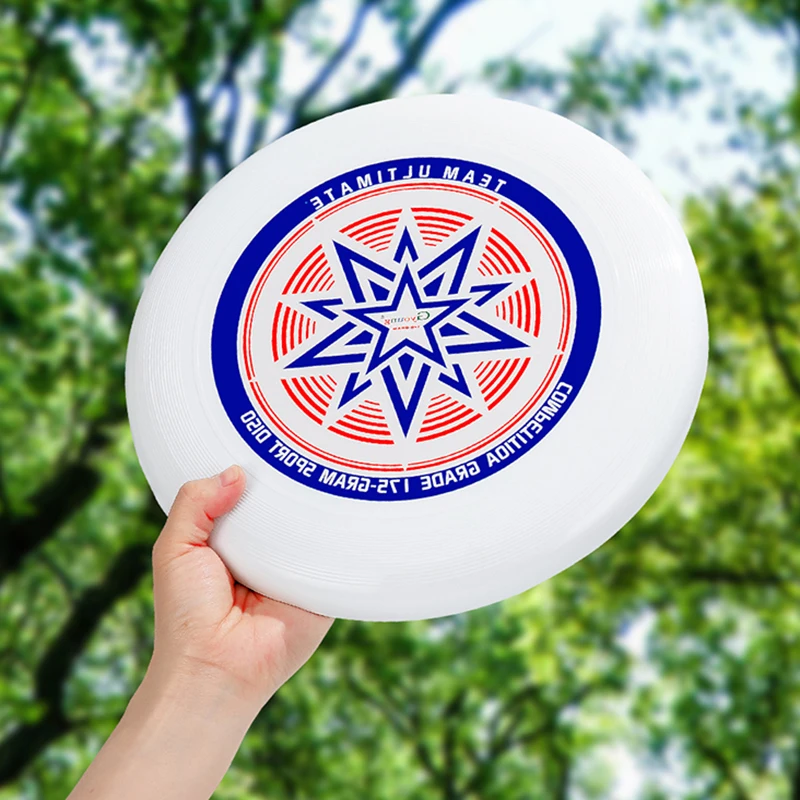 PE 175g Ultimate Frisbeed Disc Blank Disc With UV Print Custom Logo Acceptable Factory Direct