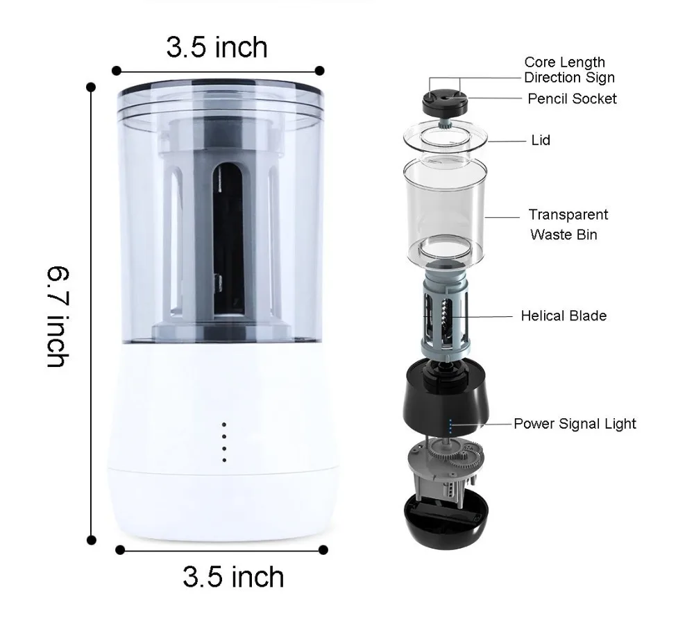 
Artist Pencil Sharpener electronic Long Point Pencil Sharpener Charcoal Pencil Sharpener for Artists 