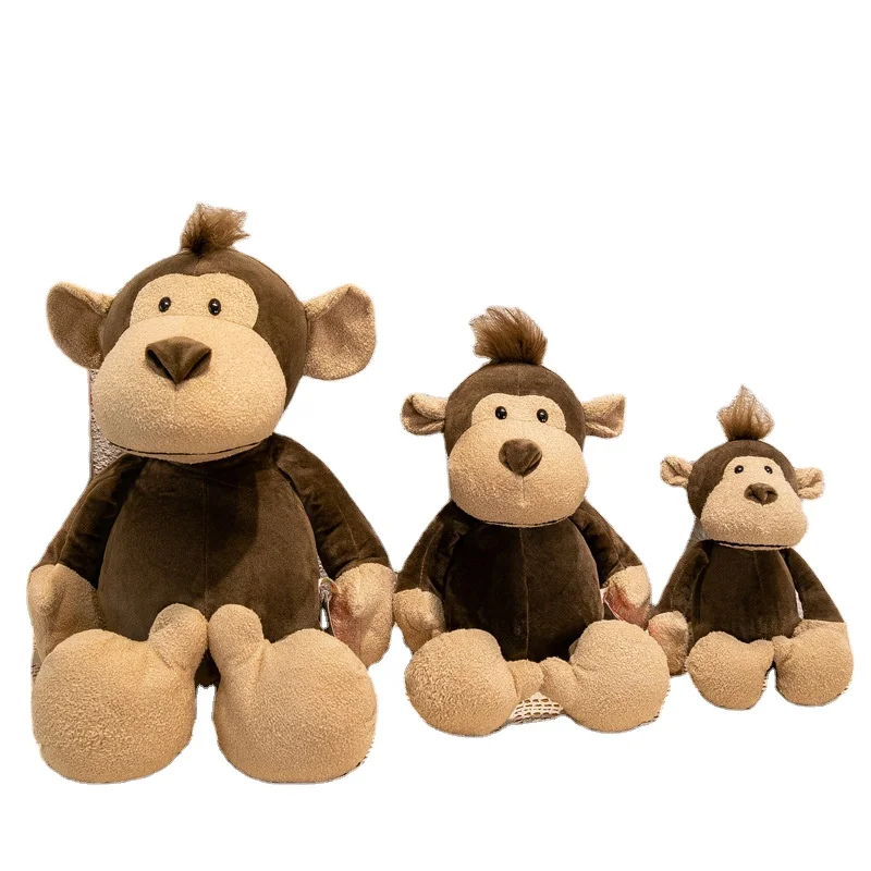 Forest animal figurine giraffe plush toy lion tiger elephant leopard doll stuffed forest wild animals plush toy