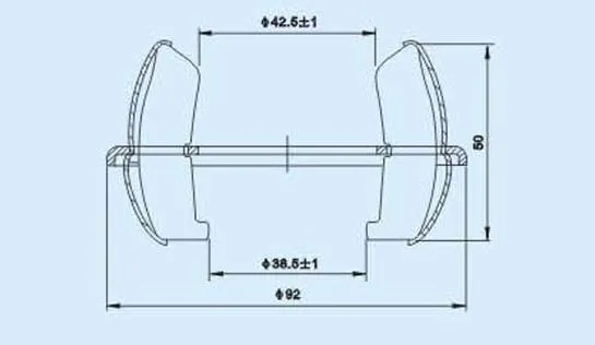  GC4-1250A форма шарика в форме тюльпана от контакта с 15 листов для вакуумный прерыватель