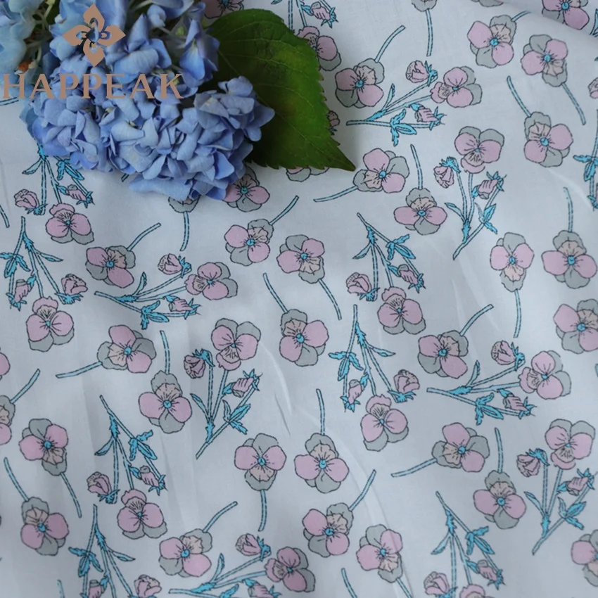 HAPPPEAK custom printing liberty london fabric tana lawn pure cotton floral fabric