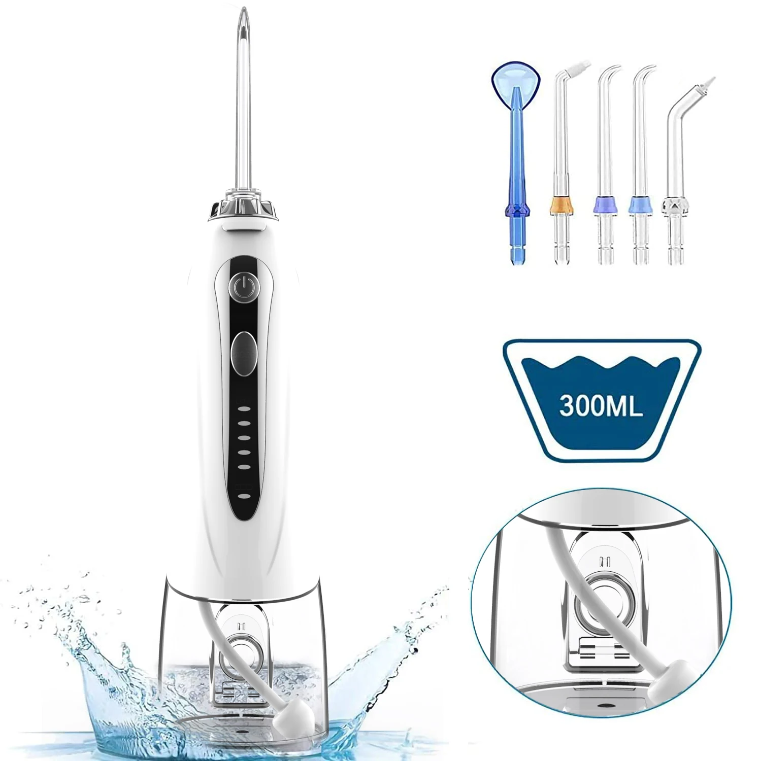 Portable oral irrigator electric water dental flosser h2ofloss cordless water floss for home travel