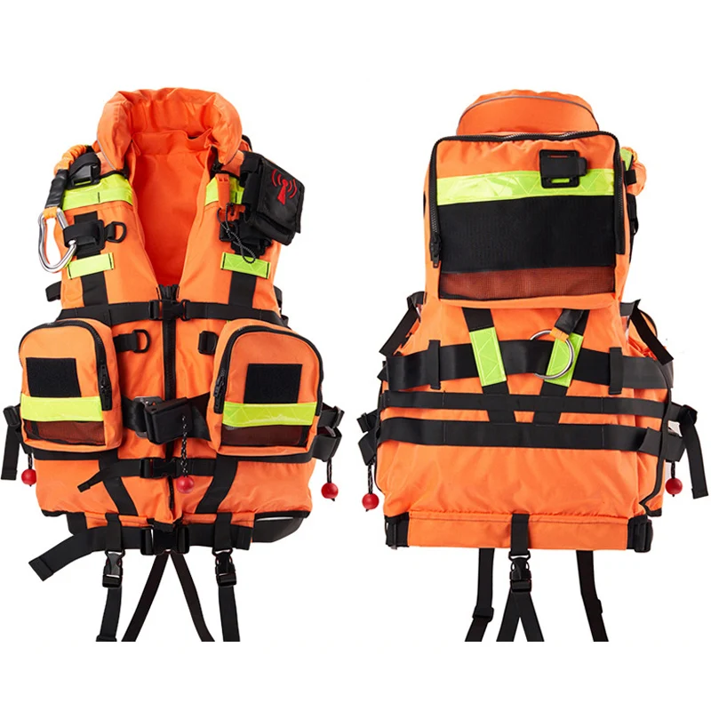 Orange 200 N large buoyancy Tactical Riptide Water Safety Rescue Adult Yachting Marine Inflatable Life Jackets Vests for Sale