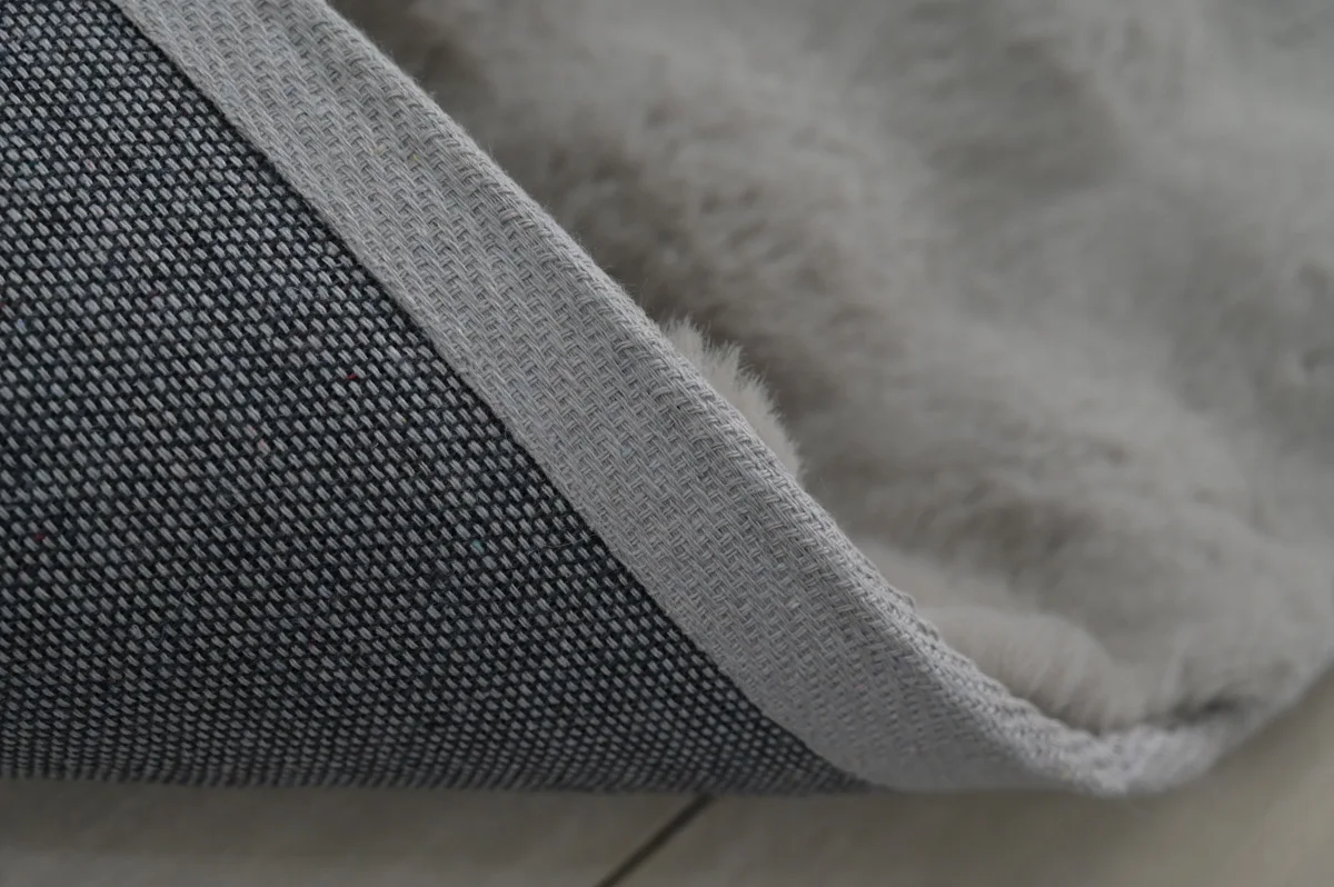 Pop Design Cream Color 3D Faux Rabbit Fur Rugs and Center Carpet for Living room