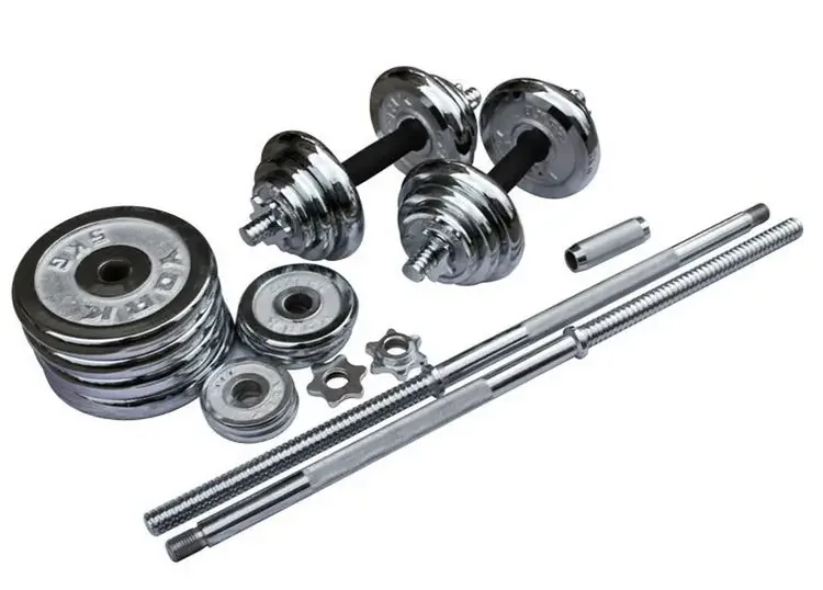 Gym Home Weightlifting Dumbbel With Cases Baking Varnish Black Painted Cast Iron 50kg Weights Dumbbells Set