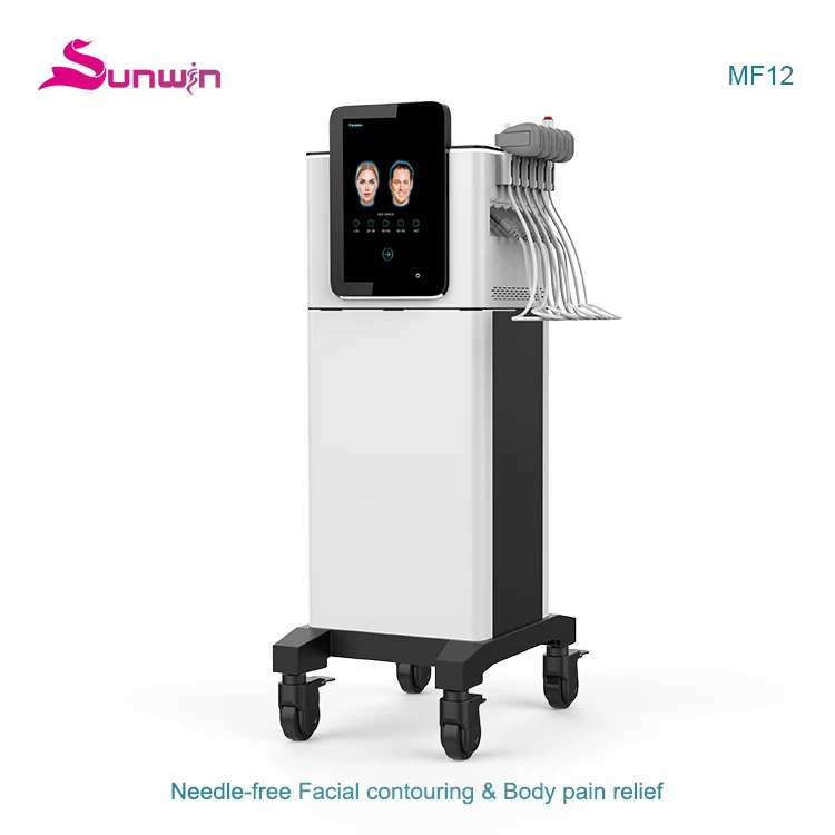 Portable PCRF Facelift Peface Muscle Tone Eye Lift RF Wrinkle Removal Double Chin Facial Contouring EMS+RF Anti-Aging Machine