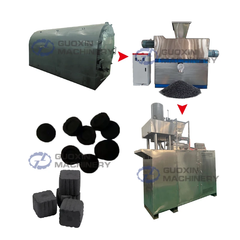 Automatic making shisha charcoal briquette machine wood coconut charcoal briquettes production line