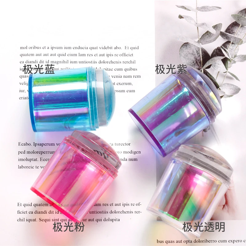 Оптовая продажа Новое поступление прозрачный силиконовый цветной скребок для стемпинга ногтей инструмент