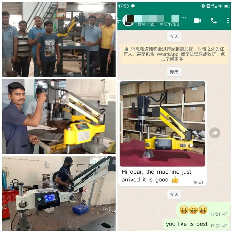 Мини-Мотор портативный Электрический резьбонарезной станок m10 m12 m24 m48 гибкий Рычаг Резьбонарезной Станок по металлу на складе