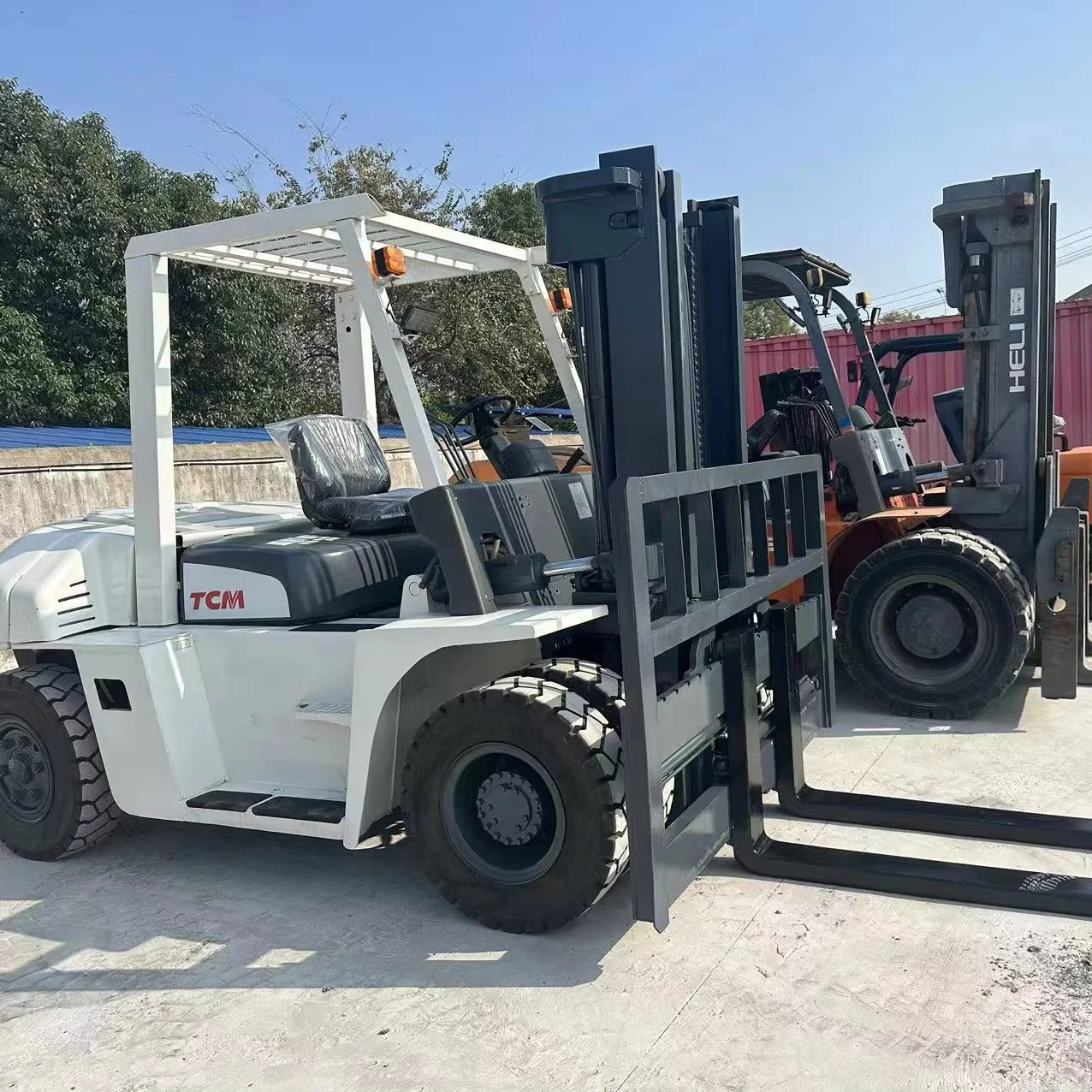 Japan TCM 7 tonne used forklift  in good condition cheap price TCM70 forklift  for sale