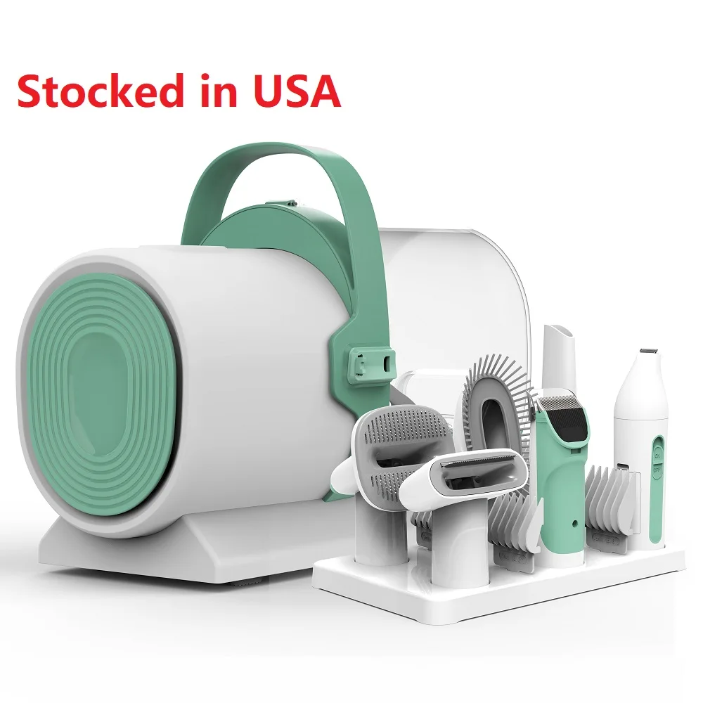 USA 48H Fast Shipping Unique Design 11000Pa Pet Supplies Dogs Grooming Brushes 2.5L Professional Cat Shedding Vacuum Grooming