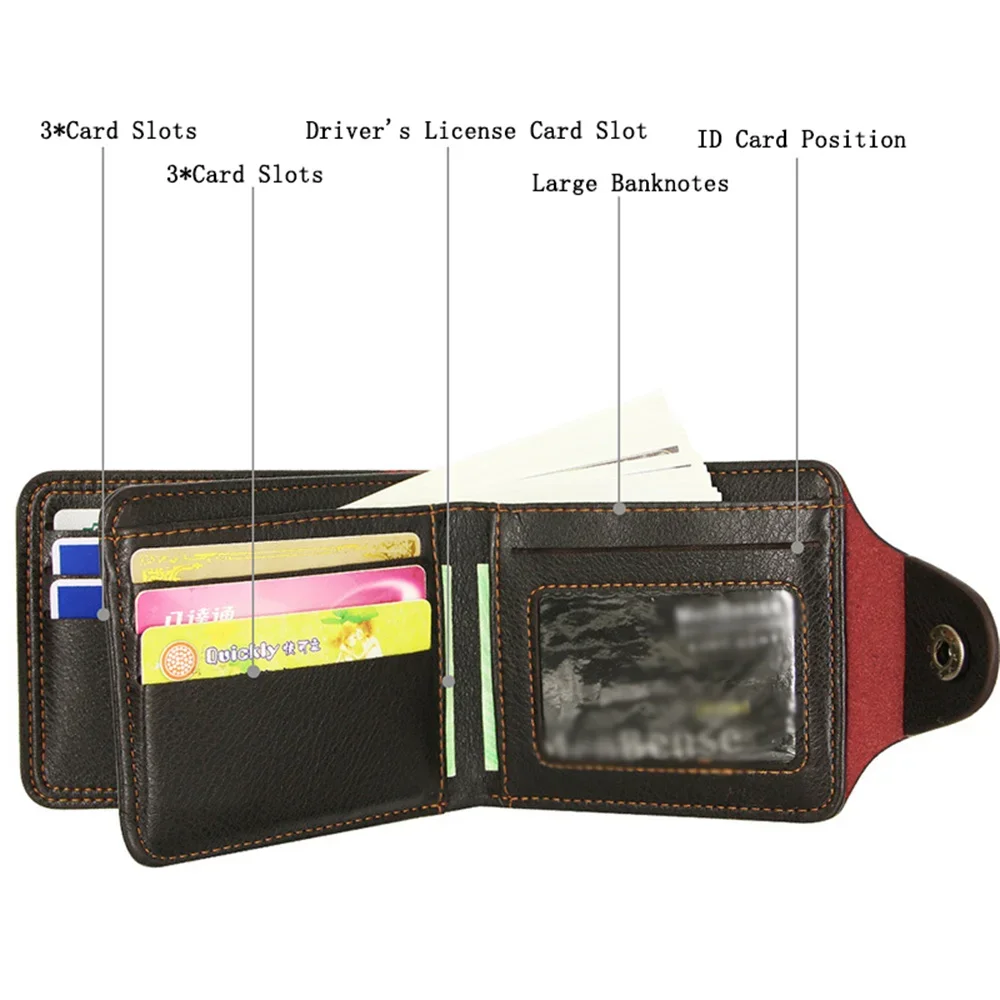 New Men Card Holders Female Square Mini Purses Fashion Unisex Punk Skull Short Wallet Men Ghost Design Short Purses