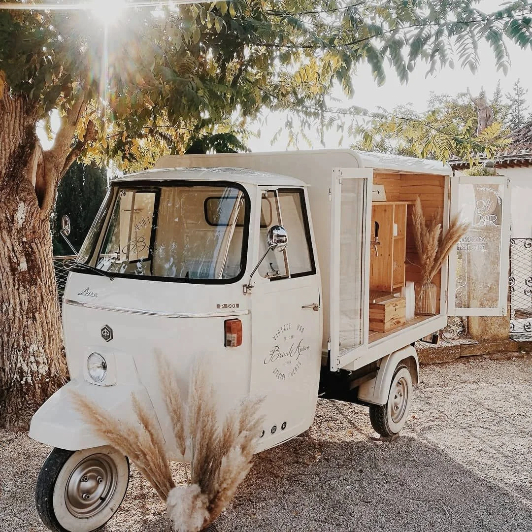 Фургон для продажи Piaggio Ape City Европейский туктук просекко мобильный пивной