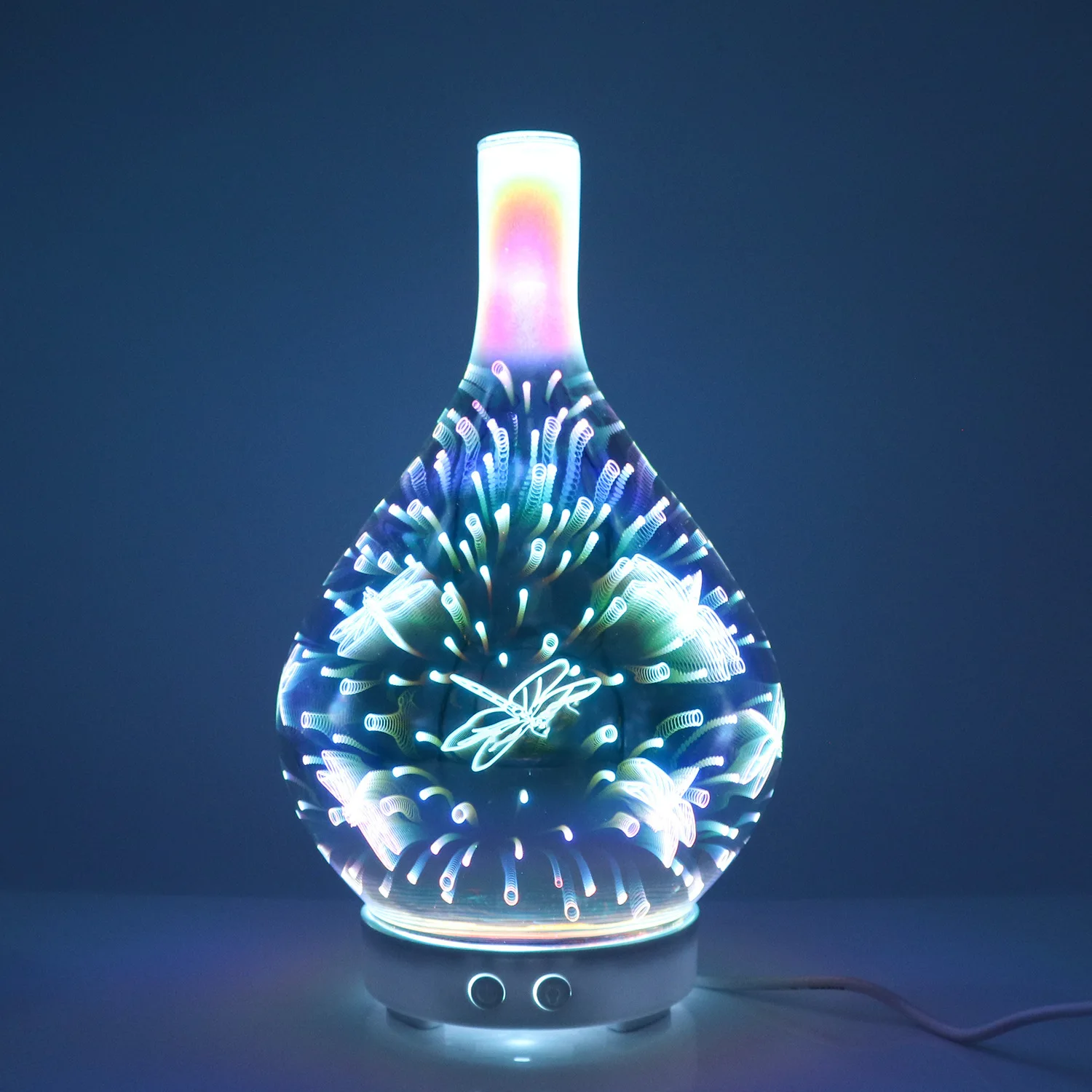  Оптовая продажа новый 3D Электронный ультразвуковой аромадиффузор распылитель эфирных масел для ароматерапии