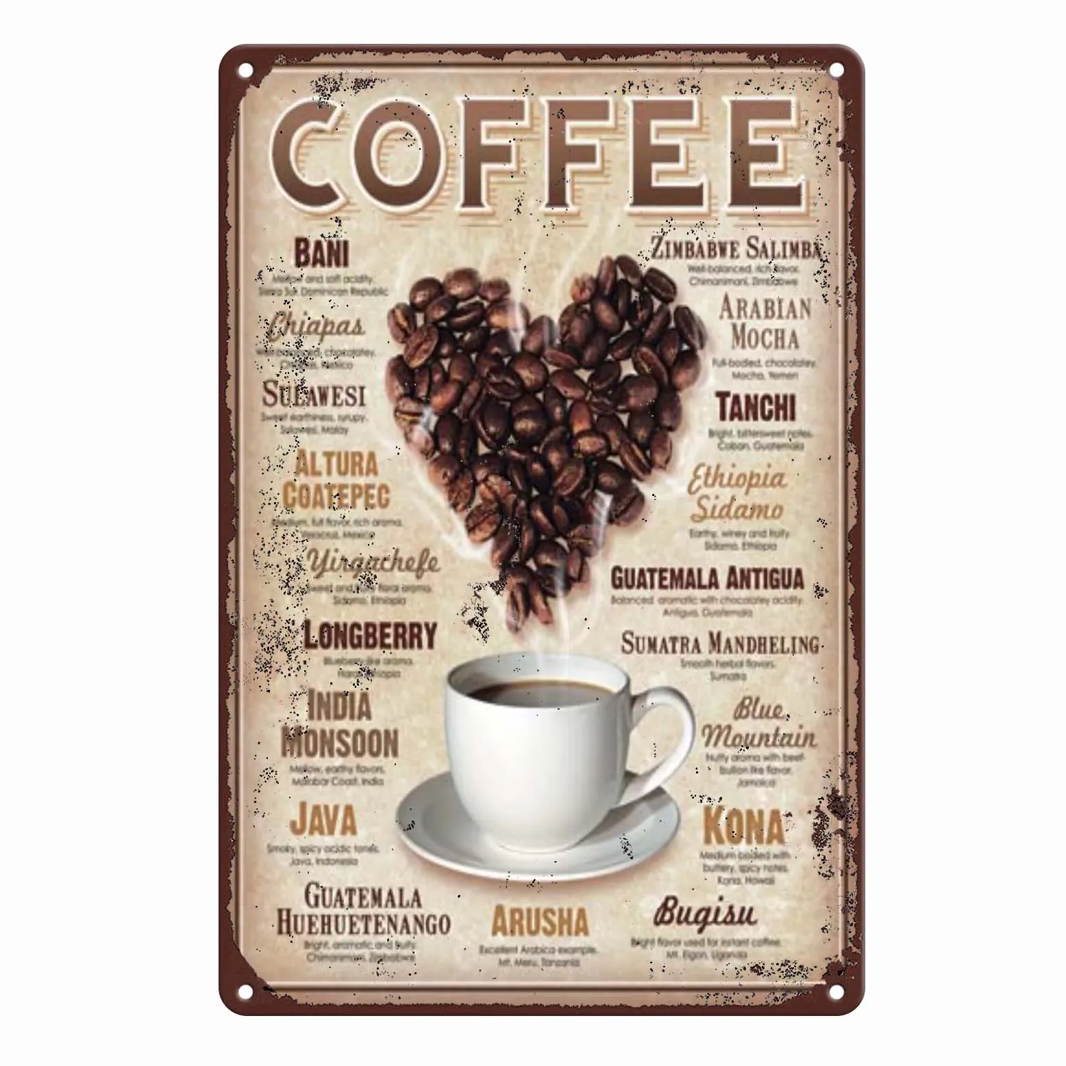 Coffee Lover Christ Offers for Everyone Everywhere Metal Tin Signs Wall Decoration Bar Pub Family Cafe Decor 8x12 inch