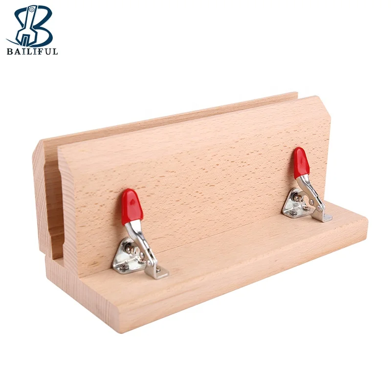 DIY Handmade Leather Craft Hand Stitching Wood Clip Belt Clamp Tools