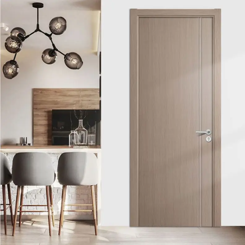 Modern Novel Design Factory Price Wood Doors Polish White Color