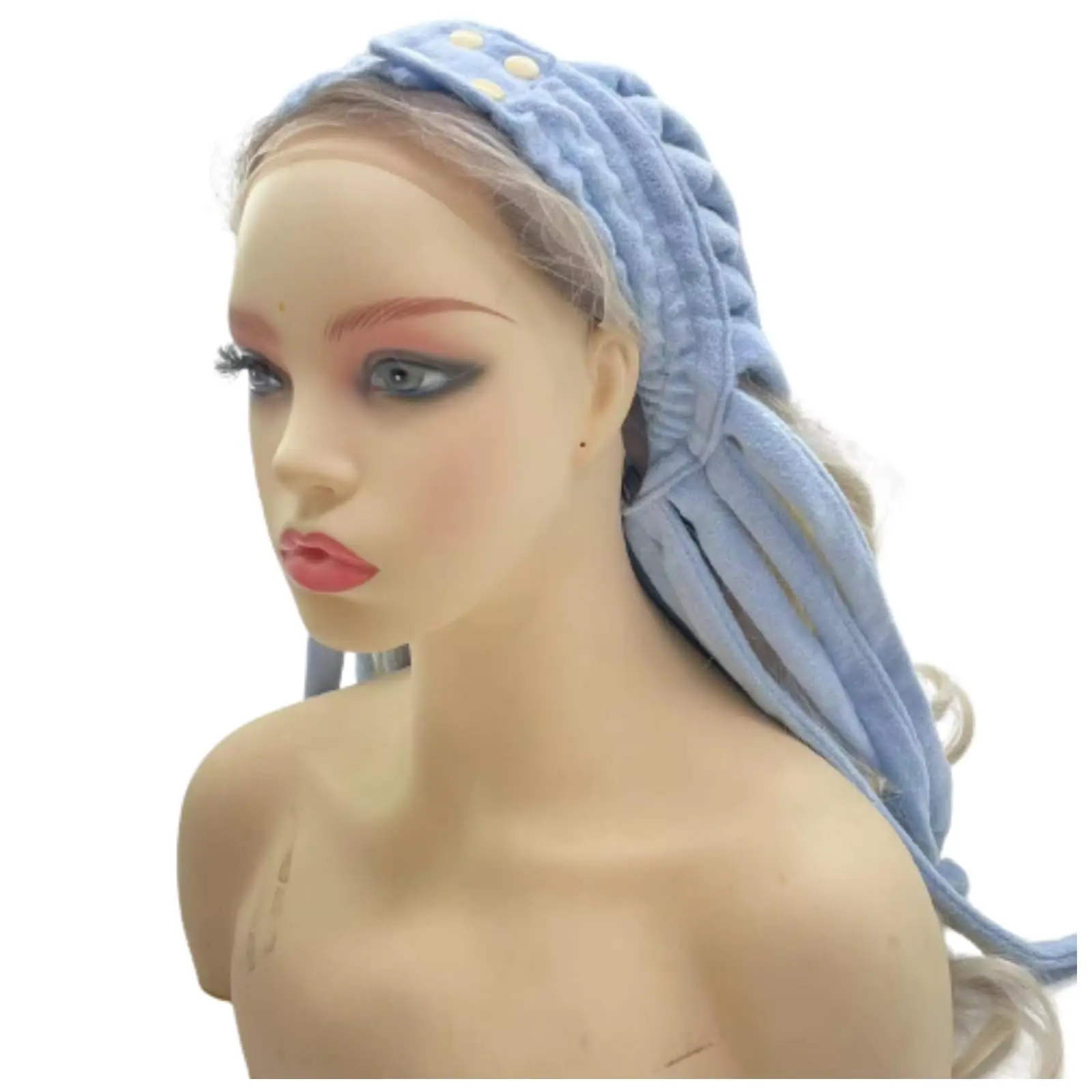 High-End Towel Cloth Quick-drying Curly Hair Stick Italian Pasta Shaped Multi-functional Hair Drying Cap Hair Curler Rollers