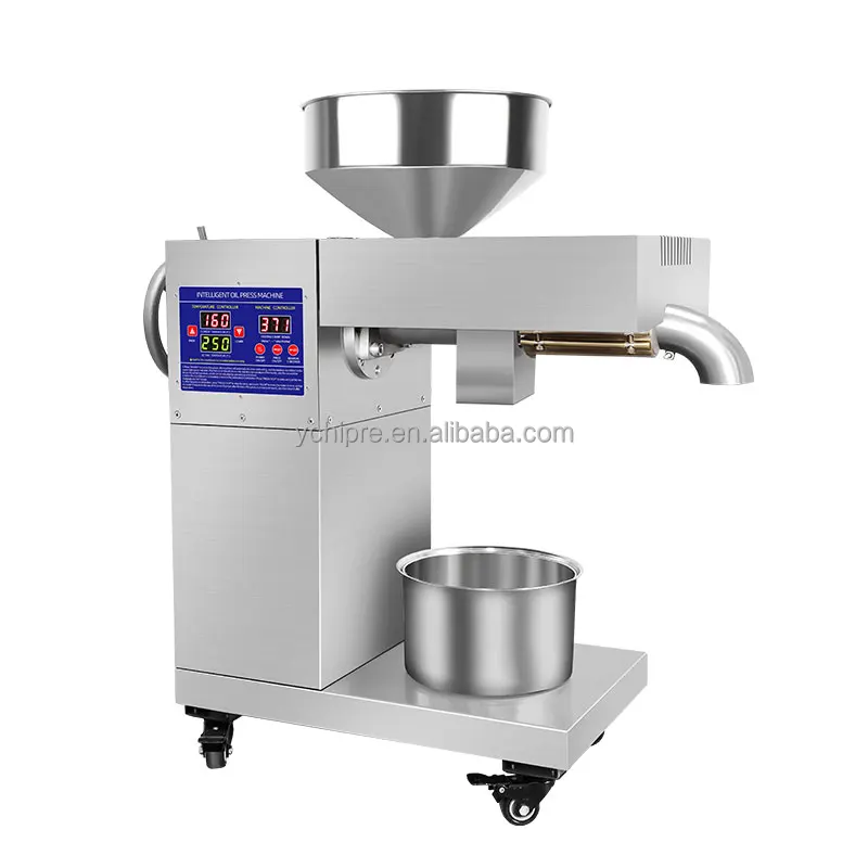 Mini Peanut Sunflower Oil Extractor Presser Vegetable Seeds Oil Press Cooking Olive Sesame Oil Pressing Machine