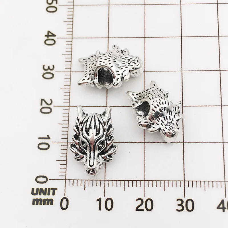 Vintage Charms Beads Antique Silver & Gold Animal Charms Beads Accessories For Making Bracelet DIY