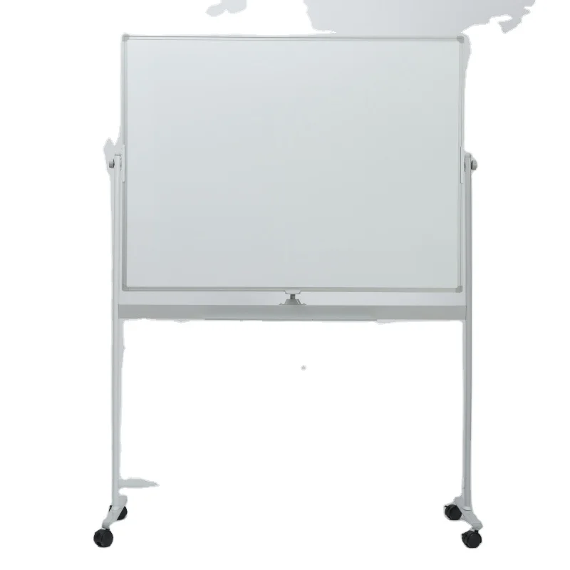 stand  double side movable wheel   Mobile pivoting whiteboard  for office and meeting room