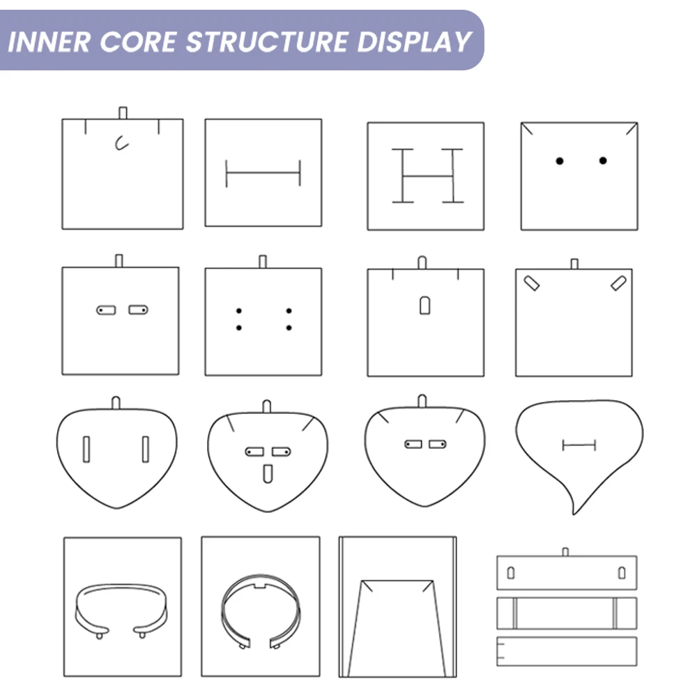 Cute Mini Jewelry Box Customized Logo Red Flocking Gift Packaging Lovely Earrings Ring Case