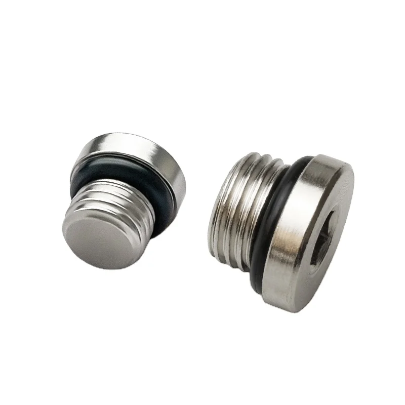 Pneumatic Pipe Connectors Plug High Quality Inner Hexagonal Brass Oil Metal Plug BD-01/02/03/04 1/8 1/4 3/8 1/2 Square Flexible