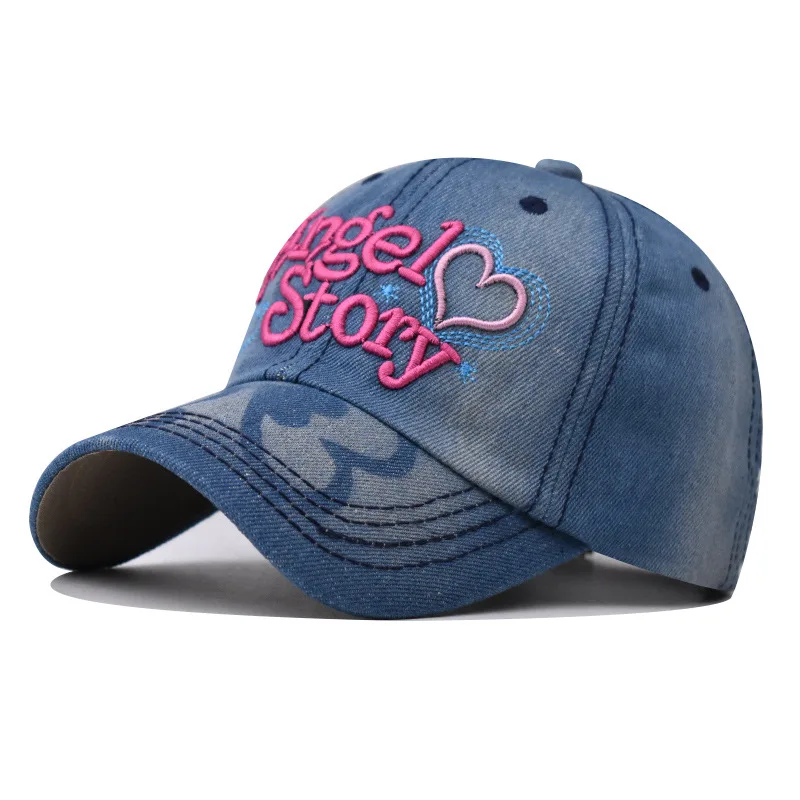 Love cowboy contracted water washed embroidered baseball cap